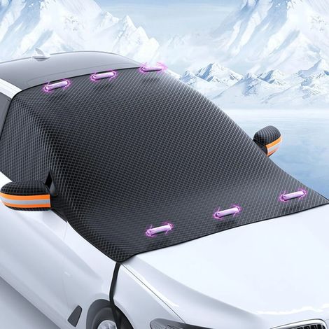 Winter-Windschutzscheibenabdeckung, faltbare Windschutzscheibenabdeckung mit 6 Magneten, zum Schutz vor Schnee, Eis, Frost, Staub und Sonne.