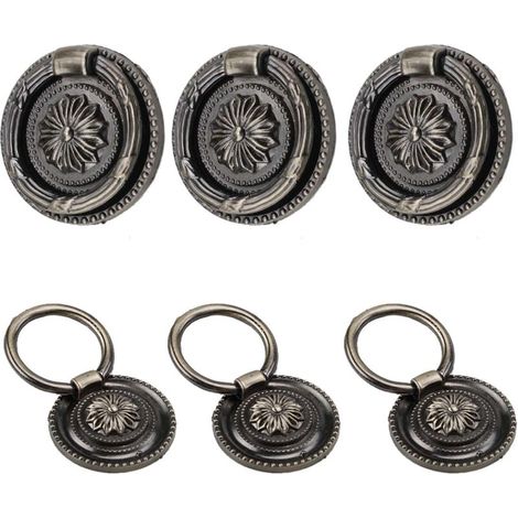 Vintage-Möbelgriff, Vintage-Möbelknopf aus Messing, Vintage-Schubladengriff, Vintage-Möbelgriff mit Schrauben, antiker Möbelgriff für Schubladenschrank (1/4)