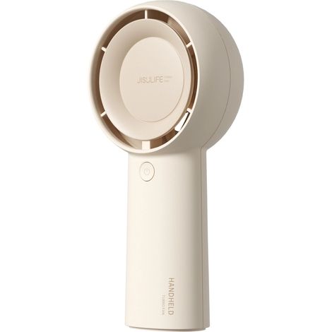 Jisulife Handventilator Life5 Plus 4000mAh Tragbarer Mini-Ventilator mit USB-Anschluss – Beige