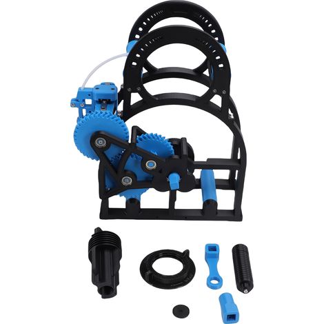 Enrouleur de filament industriel 3D, imprimante à manivelle robuste, enrouleur de fil universel avec contrôle de tension intelligent pour bobines de 20 cm, bleu