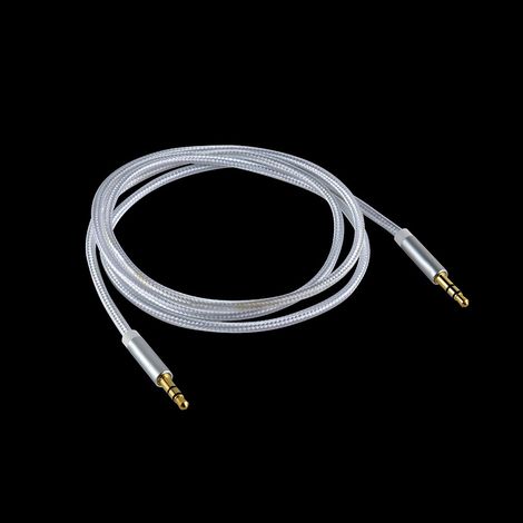 Doppeltes 3,5-mm-Stereo-Kopfhörerkabel (Stecker), nylonummanteltes Mischmikrofonkabel, Soundkartenkabel (1/5)