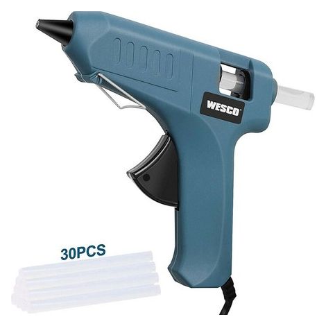 PISTOLA COLLA A CALDO 15W CON 30 STICK PROFESSIONALE DIY WESCO FAI DA TE WS5801