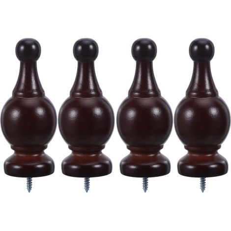Embouts De Tringle À Rideaux 28 mm Lot De 4 Extrémités Décoratives Vintage pour Salon Chambre Ou Bureau Fixation Sécurisée Installation Facile (1/5)