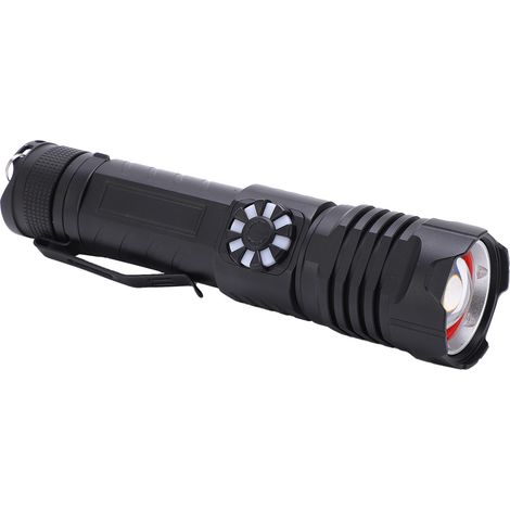Lampe Torche LED Rechargeable USB, Zoom Puissant XHP99, Luminosité Variable, Portable avec Clip de Ceinture (1/5)