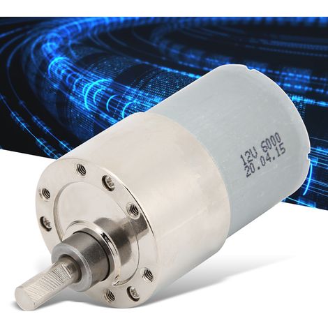 XD-37GB3530 Gleichstrom-Getriebemotor, 12-V-Miniaturmotor mit niedriger Drehzahl, Permanentmagnetmotor mit hohem Drehmoment, 500 U/min (1/5)