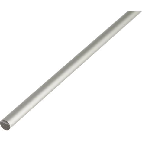 ALBERTS Rundstange, Alu silber elox., LxØ 1000 x 5 mm