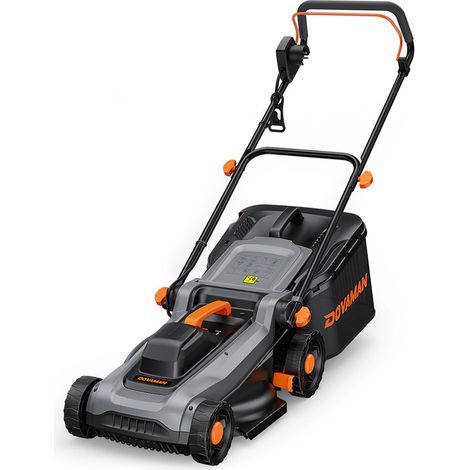 Tondeuse à gazon électrique 1500 W – Largeur de coupe 36 cm, bac 40 L, 6 hauteurs réglables, fonction 2-en-1 mulching et ramassage
