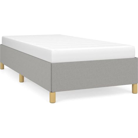 Maison Exclusive - Estructura de cama sin colchón tela gris claro (1/5)