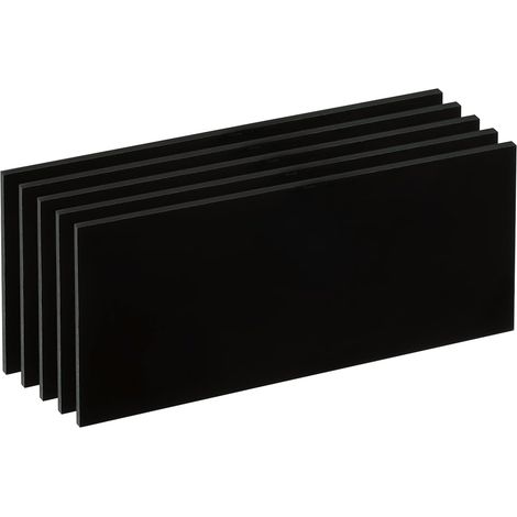 Verre de Soudage Teinte 11, 4,25" x 2", Lot de 5 Plaques de Filtre en Verre Trempé Noir pour Remplacement de Casque de Soudage (1/5)