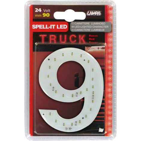 Spell-It Led, 90 mm, 24V - Rosso - 9
