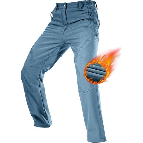 Wasserdichte Softshell-Skihose für Herren mit Fleecefutter (1/5)