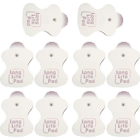 KLVGTIFS PU - 10 électrodes de rechange pour masseurs Omron, coussinets longue durée (10 pièces) (1/5)