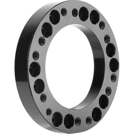 Universeller Lenkradnaben-Distanzadapter für komfortables Fahren – Hochwertige Aluminiumlegierung – Größe 12,5 mm – Farbe: Schwarz (1/4)