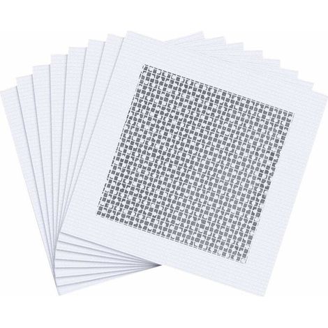 Lot de 8 patchs de réparation muraux en fibre de verre pour cloison sèche - Pour couvrir les fissures et les trous sur les clôtures en vinyle - Patchs autocollants en aluminium (1/5)