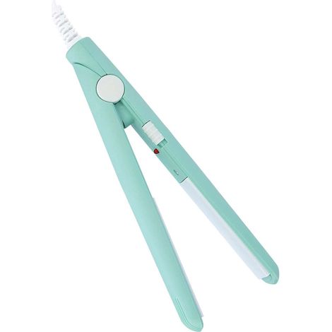 Lisseur 2 en 1 Mini, plaques chauffantes en céramique tourmaline, boucleur plat vert matcha (1/5)
