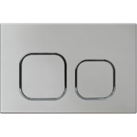 Mendorio Sigma Spülplatte für Zweimengenspülung, ABS, 243 × 162 mm, Silbergrau (1/5)