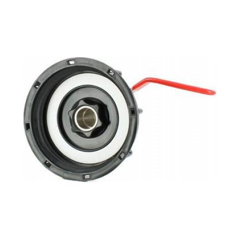 Raccord Cuve Eau - Filetage S100X8 - Robinet Laiton Chromé 15 mm - Pour Cuve 1000 L - 1 Pièce (1/4)