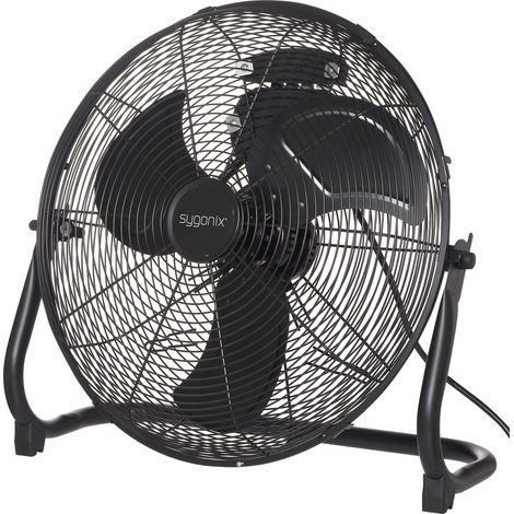 Sygonix  Bodenventilator  70 W (Ø x H) 505 mm x 480 mm Schwarz Schwenkbar (1/5)