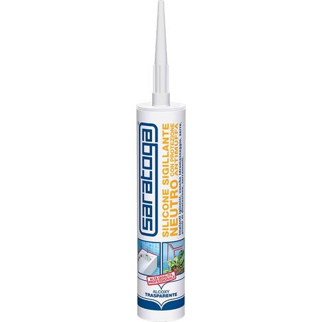 silicone neutro colore trasparente 280 ml - saratoga.