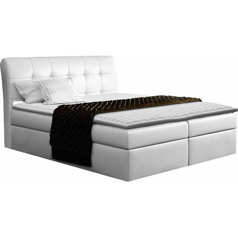 Cama continental Campania, Soft 017, Individuales, Continental, 120x200, Cuero ecológico, Somieres, 120x217x123cm