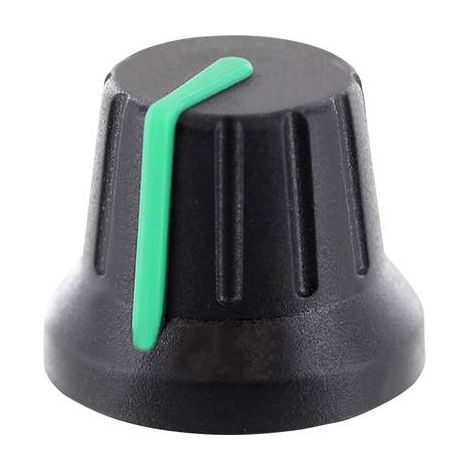 TRU COMPONENTS RK49009GN Tête de bouton rotatif avec marquage noir (Ø x H) 18.8 mm x 15.24 mm 1 pc(s) D033621 (1/2)