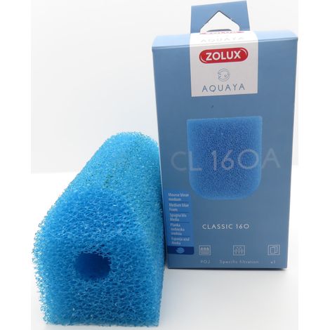 Mousse bleue medium CL 160 A pour pompe classic 160 pour aquarium. - zolux