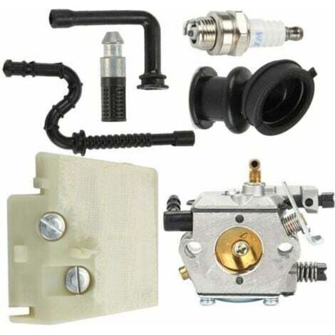 Vergaser-Reparatursatz für Stihl 026 MS260 MS240 240 Walbro WT-194 & Zündkerze Luftfilter,