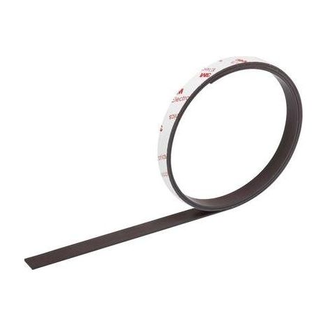 Conrad Components – Ruban adhésif magnétique 92013C158 – Résistant aux UV – 1 m x 12,5 mm – Pour surfaces métalliques et bricolage