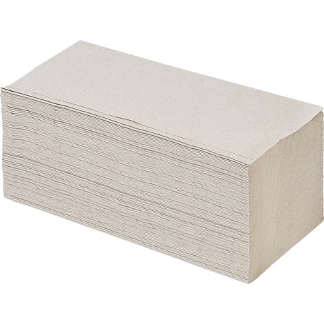 FRANKEL kaiserkraft, Essuie-mains pliés en V, 1 pli, gris,