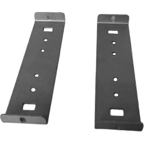 Deux supports de fixation robustes en fer pour boîtes aux lettres, compatibles avec les grandes boîtes aux lettres sur pied jusqu'à 2,4 mètres de large. (1/5)