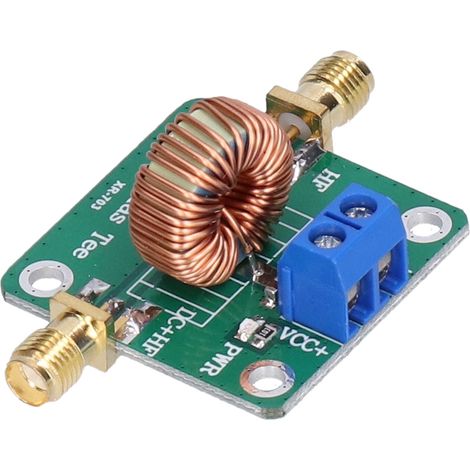 Bias-Tee-Modul, HF-Mikrowellen-DC-Sperrfilterplatine, elektronisches Bauteil 0,2–180 MHz (1/5)