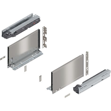 Blum Legrabox pure H C Schubladenschienen Set 1 Paar, 40kg 300mm Tip On Vollauszug, inox (1/5)