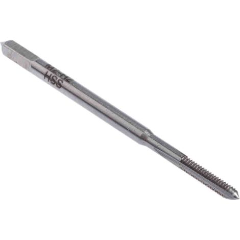 Rs Pro – Taraud M2 pas de 0.4mm – HSS – Flûte droite pour filetage précis – Taraud à main pour applications de haute qualité (1/2)