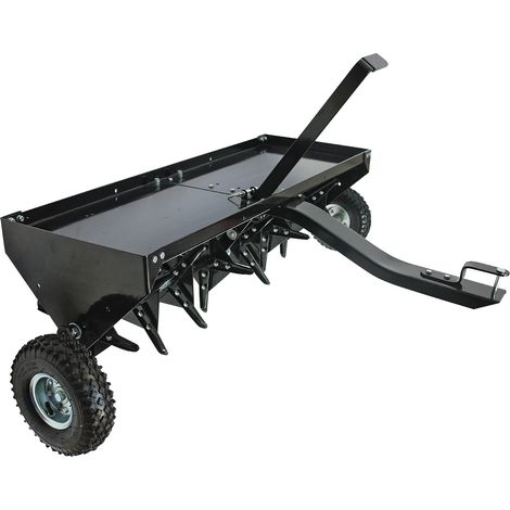 Rasenlüfter Rasenbelüfter Vertikutierer mit Stachelwalze 120 cm für Rasentraktor (1/2)