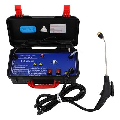 Nettoyeur Vapeur Portable, Nettoyeur Haute Pression Professionnel, Appareil de Nettoyage Vapeur Haute Température, Deux modes de nettoyage, pour Voiture Moteur Hotte et Ménage Domestique (1/5)