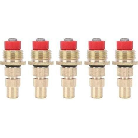 Lot de 5 buses d’atomisation réglables G1/2 mâle avec filtre intégré – pour arrosage jardin, pelouse, refroidissement par brumisation (1/5)