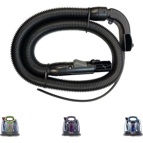 Tuyau flexible de rechange compatible avec les nettoyeurs de tapis Bissell Little Green et SpotClean — Noir PP, compatible avec les modèles 2694, 2513, 5207 et 4720M.