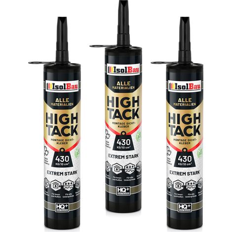 Montagekleber High Tack 3x470g Hybrid MS Polymer Dichstoff 400kg/10cm² (1/5)