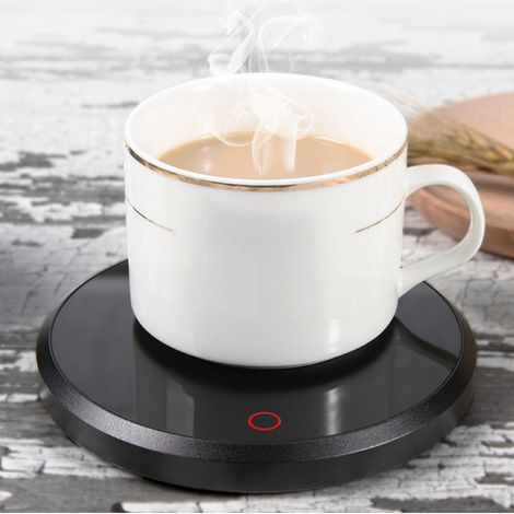 Sous-tasses chauffantes électriques étanches et tactiles pour café et thé (prise UE 220 V) (1/5)