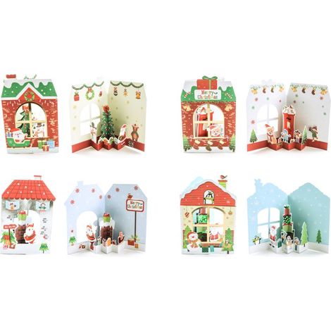 BIGLIETTO AUGURI 3D IN CARTA LAMINATA ORO FANTASIE ASSORTITE PREZZO CAD UNO