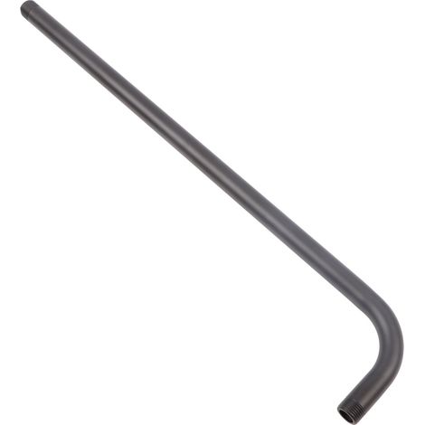 Duscharm, Edelstahl-Duschanschlussrohr, Badezimmer-Duschzubehör, Schwarz, 52 cm (1/5)