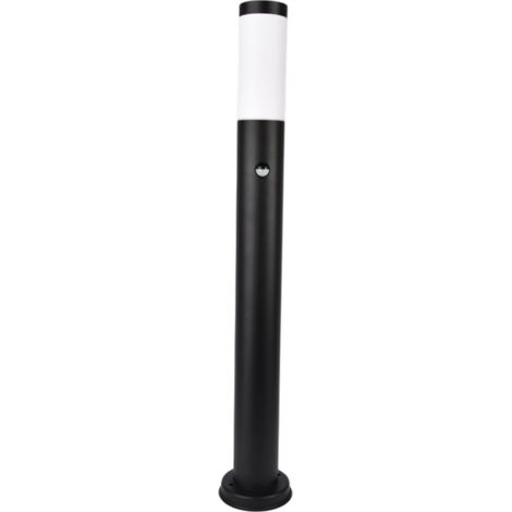 Borne Extérieure à Détection 80cm IP44 Pour Ampoule LED E27 Noir (1/5)