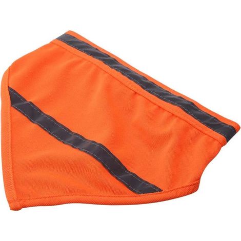 Dog Bandana, Reflective Pet Scarf Collar for Cat and Small or Medium Dog Pets (L-Fluo Orange)