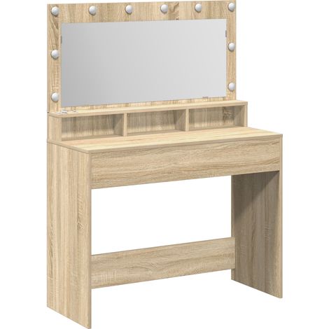 Coiffeuse,Table de maquillage Chêne sonoma 100 x 41 x 135 cm Bois d'ingénierie CFW271444 (1/5)