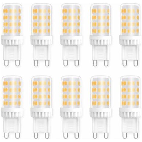 Lampadine LED G9 da 5W, equivalenti a lampade alogene da 40W/50W, 450LM, bianco neutro 4000K, AC 220V, attacco G9 standard, a risparmio energetico, per illuminazione a soffitto, cucina, camera da lett