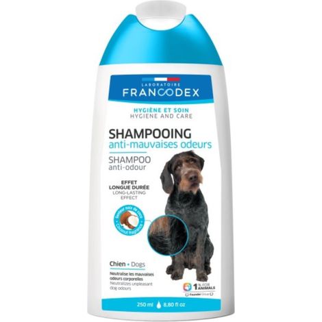 Shampooing 250 ml anti-mauvaises odeurs pour chien - Francodex
