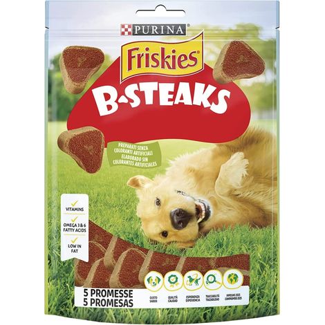 Purina Friskies B-Steak Snack Cani con Carni, 150g