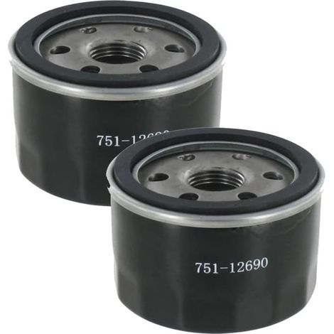 Filtre à huile pour Lawnflite Cub Cadet MTD 4HP 420CC Vertical Tractor 4P90HU 4P90JHA 4P90JU 4P90JUB 4P90MU 4P90MUA et 4P90MUB Moteurs sur tondeuses d'équitation (2 pièce) (1/5)