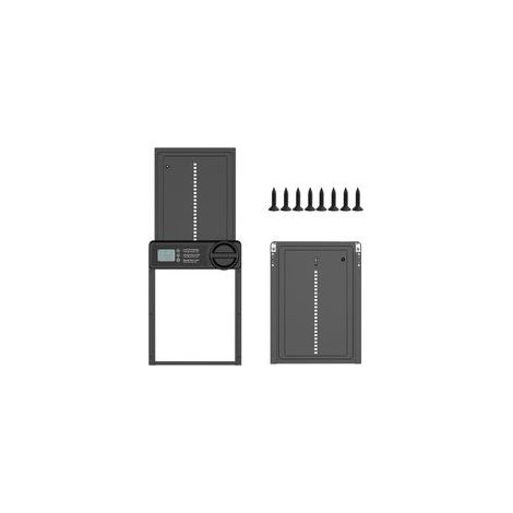Porte automatique de poulailler avec minuterie nuit/matin programmable via application, porte automatique de poulailler en alliage d'aluminium Écran LCD étanche Porte de poulailler alimentée (1/5)