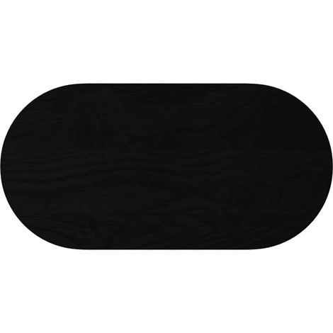 Dessus de table  Dessus de bureau  Plateau de table marron foncé 80x40x4 cm bois chêne massif ovale